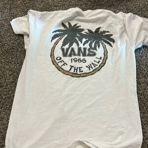 Vans white T